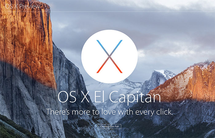 OS X 엘캐피탄 (사진:애플 웹사이트)